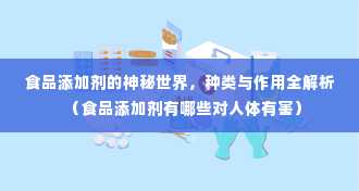 食品添加剂的神秘世界，种类与作用全解析（食品添加剂有哪些对人体有害）